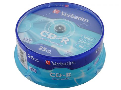  CD-R 700Mb 52x Cake Box 25/ 43432 Verbatim